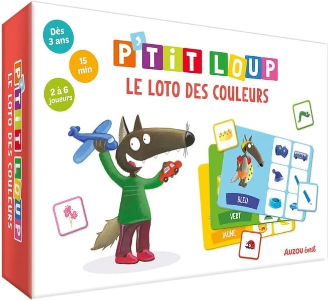 P'tit Loup : le loto des couleur : dès 3 ans : [Image didactique]