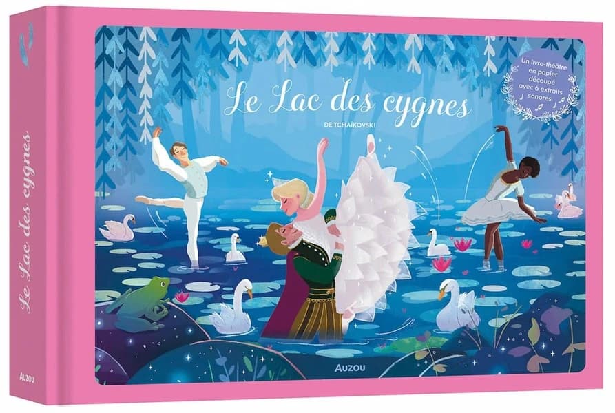 Papiers découpés sonores : le lac des cygnes