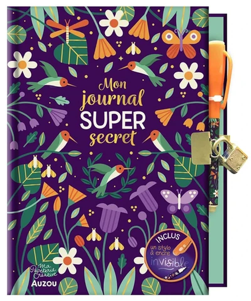 MA PAPETERIE CREATIVE - MON CARNET SECRET - ENCRE INVISIBLE