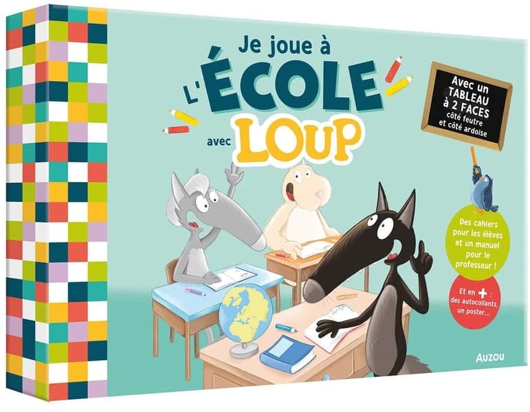 Je joue à l'école avec loup