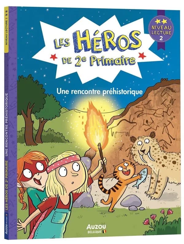 Les héros de 2e Primaire : Une rencontre préhistorique : Niveau 2