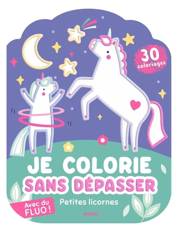 Je colorie sans dépasser : Petites licornes