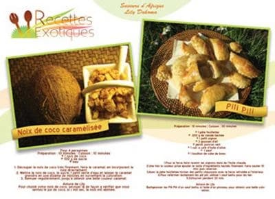 Carte postale gourmande recettes exotiques