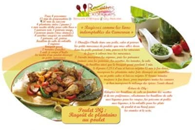 Carte postale gourmande recettes exotiques