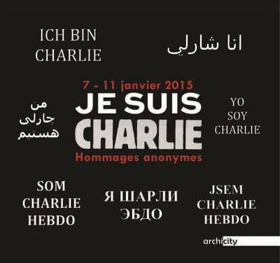 Je suis Charlie ; 7-11 janvier hommages anonymes