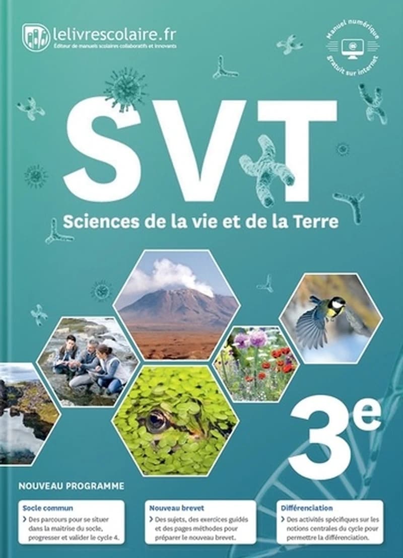 SVT, sciences de la vie et de la Terre : 3e
