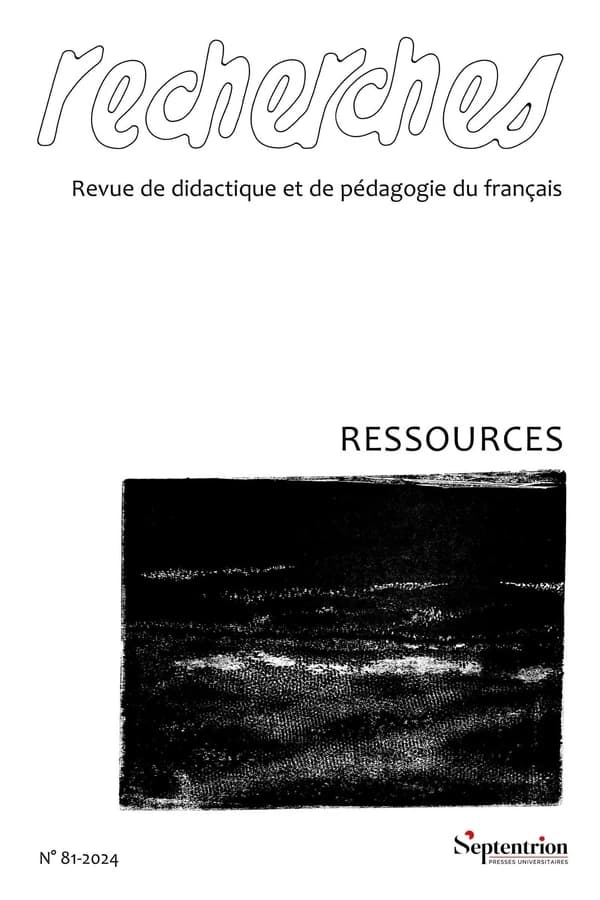 Recherches, revue de didactique et de pédagogie du français n.81