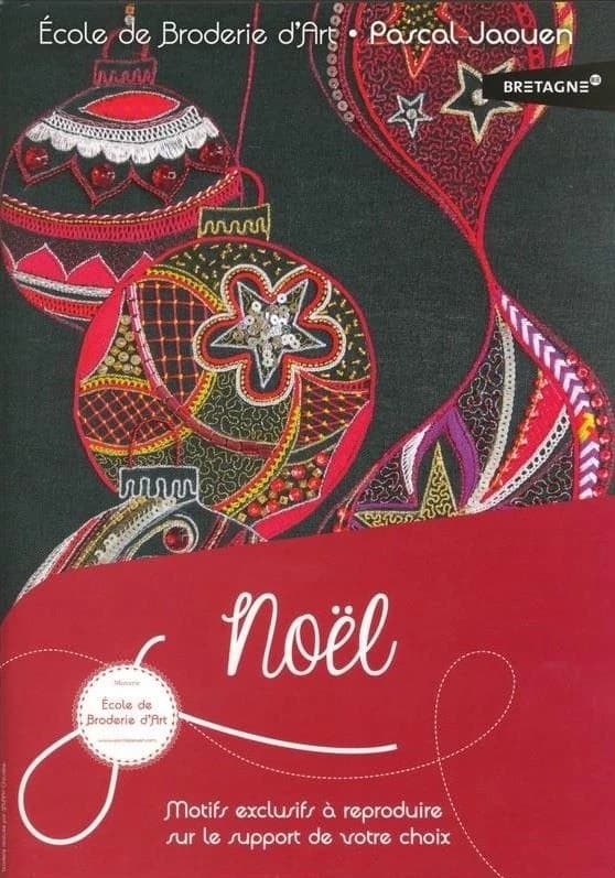 Cahier de broderie ; Noël ; motifs exclusifs à reproduire sur le support de votre choix