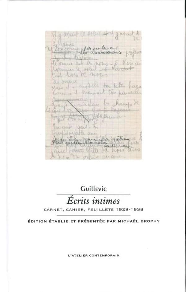Écrits intimes : carnet, cahier, feuillets, 1929-1938