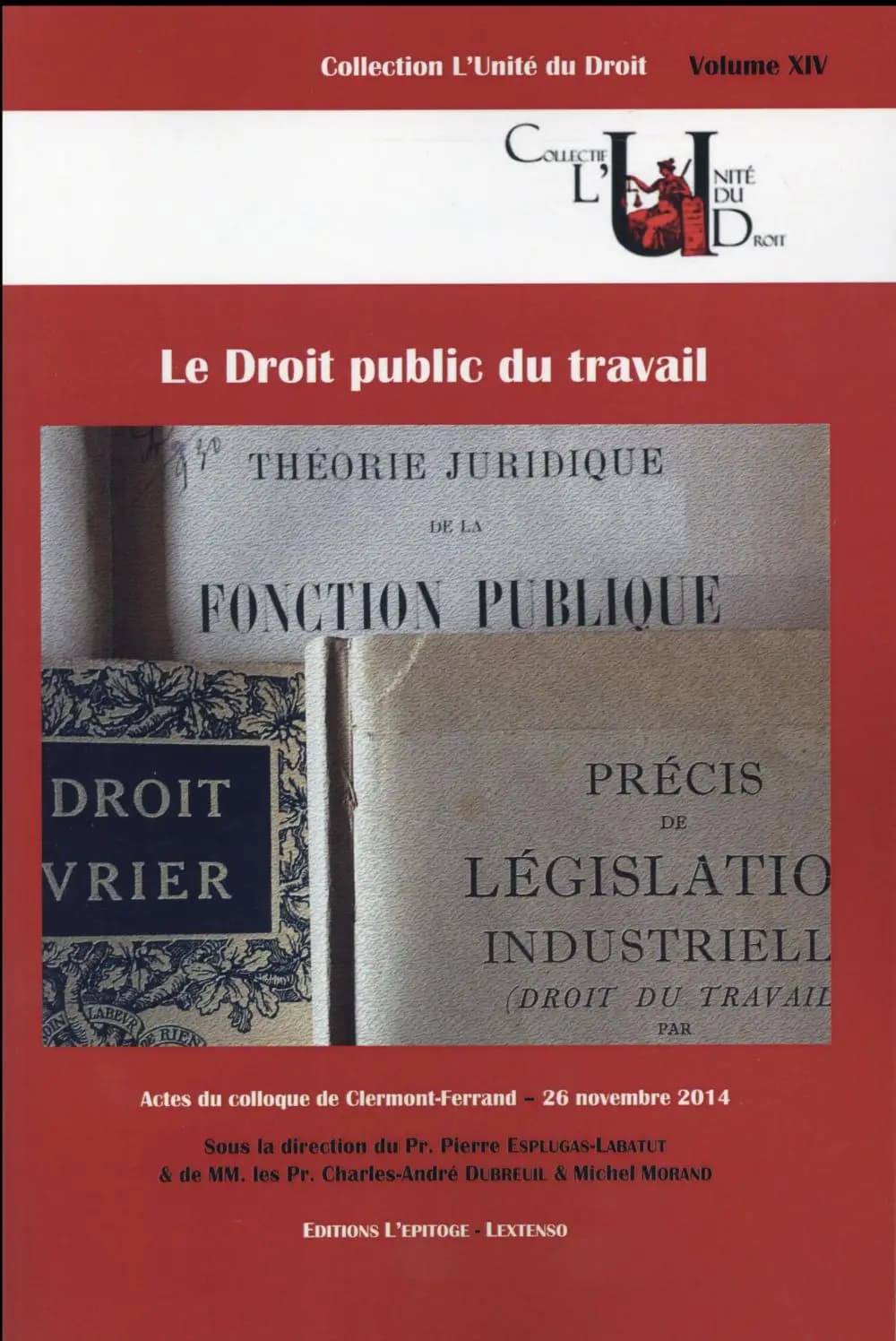 Le droit public du travail : actes du colloque de Clermont-Ferrand, 26 novembre 2014