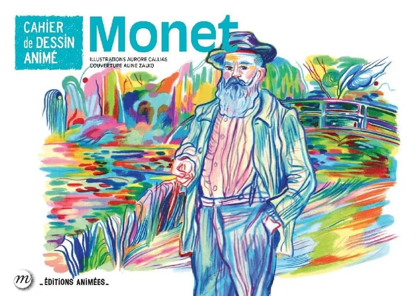 Cahier de dessin animé : Monet : [Album à colorier]