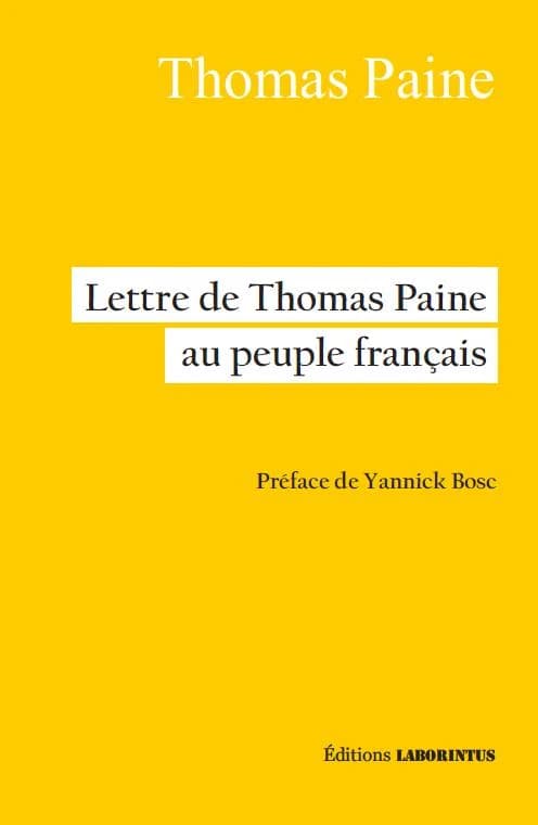 Lettre de Thomas Paine au peuple français