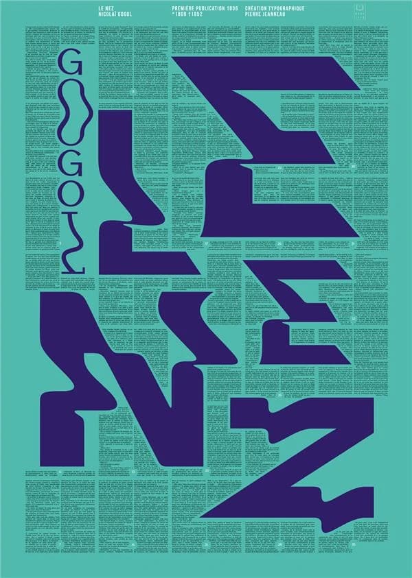 Le Nez, Nicolas Gogol *1809 †1852. Première publication : 1836 : [Affiche]