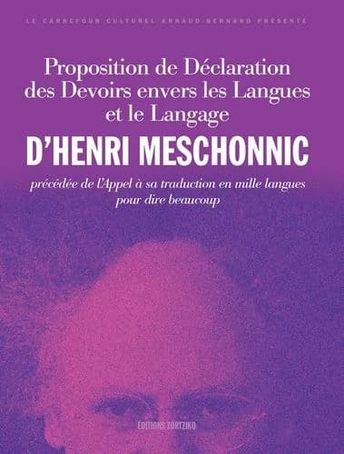 Proposition de déclaration des devoirs envers les langues et le langage