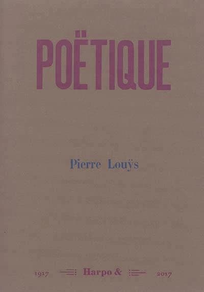 Poëtique