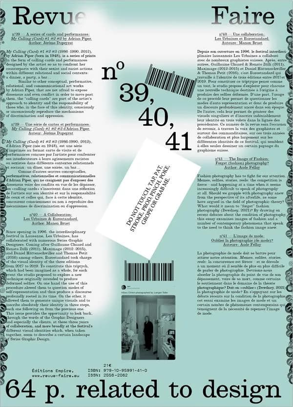 A Series of Cards and Performances : My Calling (card) #1 #2 #3 by Adrian Piper