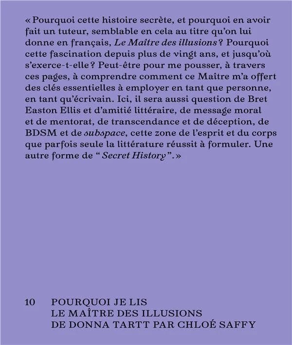 Pourquoi je lis "Le maître des illusions" de Donna Tartt