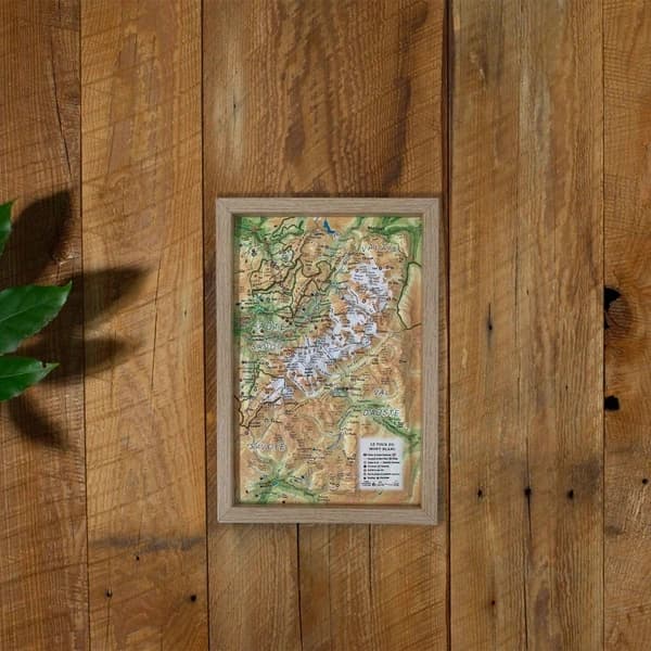 CADRE BOIS PETIT FORMAT SUR MESURE 3DMAP ( 29,5 cm x 19,5 cm) : CADRE BOIS PETIT FORMAT SUR MESURE 3DMAP ( 29,5 cm x 19,5 cm)