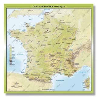 Carte de France physique