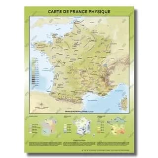 Carte de france physique : relief et hydrographie