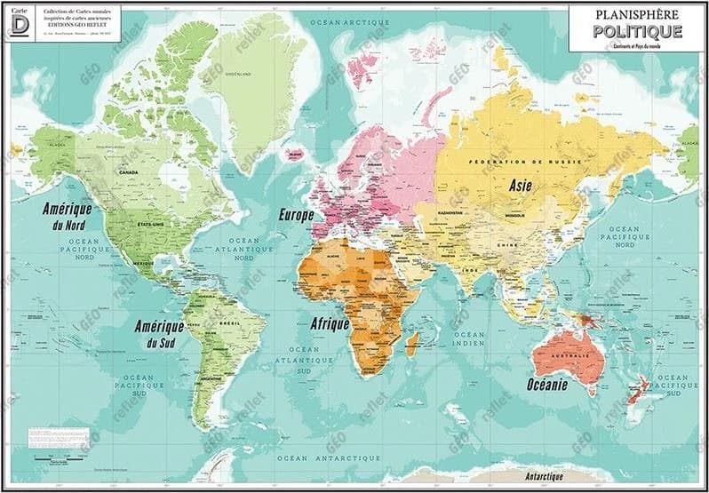 Mappemonde : modèle old school