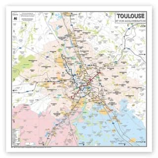Carte de toulouse et son agglomeration