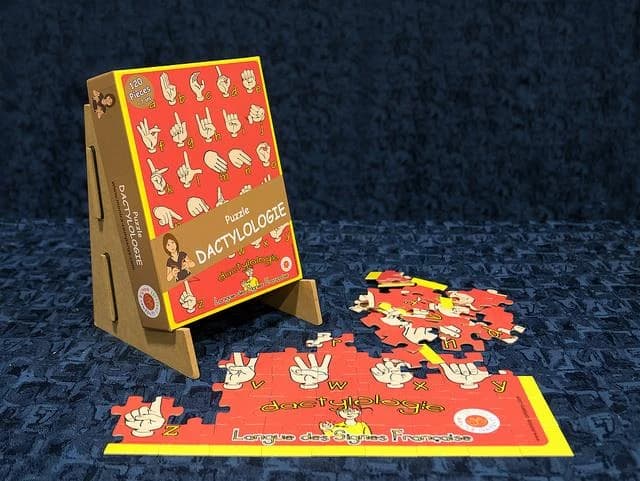 Puzzle dactylologie