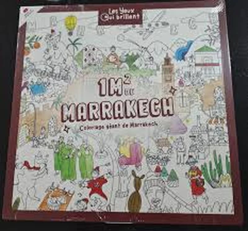 Coloriage géaent 1m² de MARRAKECH