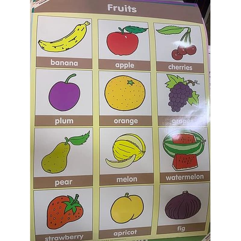 poster éducatif Fruits