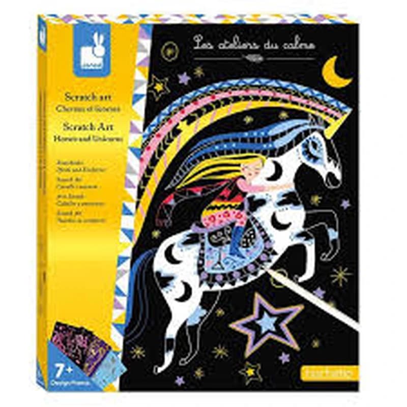 SCRATCH ART CHEVAUX ET LICORNES - LES ATELIERS DU CALME
