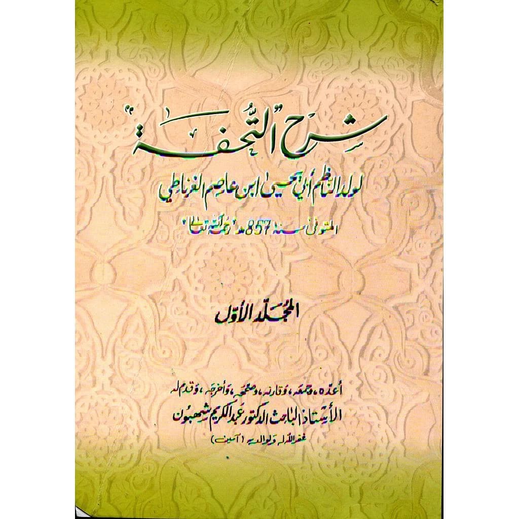 شرح التحفة لولد الناظم أبي يحيى ابن عاصم الغرناطي 2
