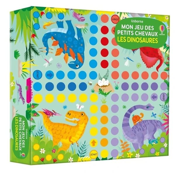 Les dinosaures : mon jeu des petits chevaux
