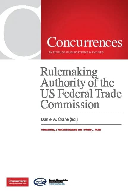 Rulemaking authority of the US Federal trade commission