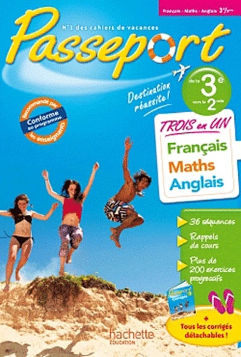 passeport - francais-maths-anglais de la 3e a la 2de