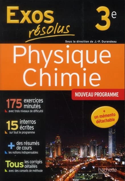 Exos résolus : physique-chimie ; 3ème