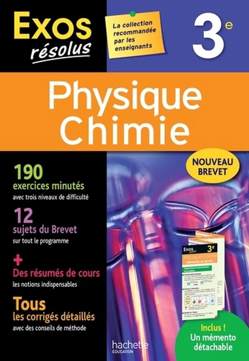 Exos résolus : physique-chimie ; 3e