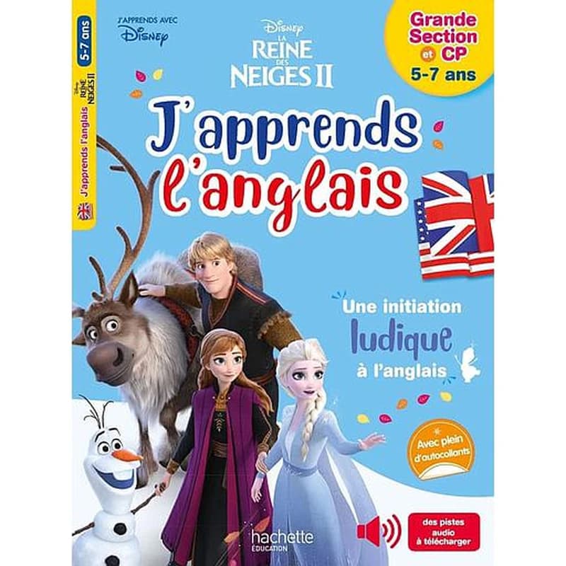 J'apprends l'anglais Disney La Reine des Neiges II - Grande section et CP