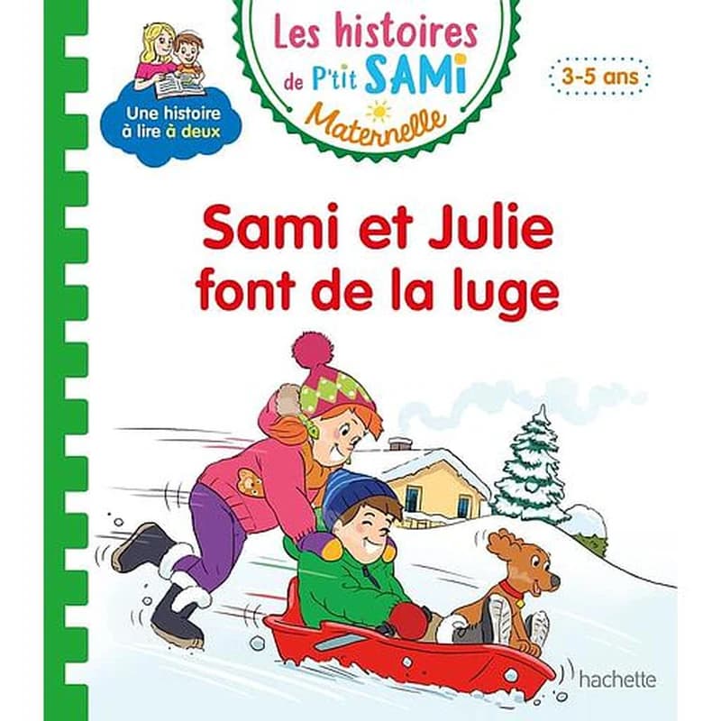 Sami et Julie font de la luge