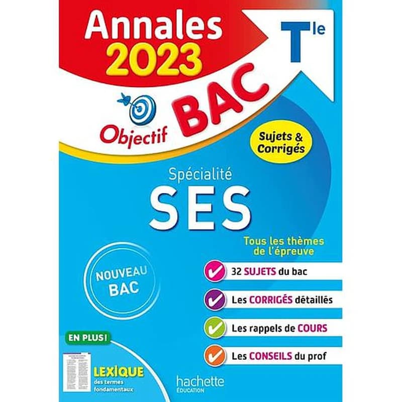 Annales bac ; sujets et corrigés : spécialité SES ; terminale (édition 2023)