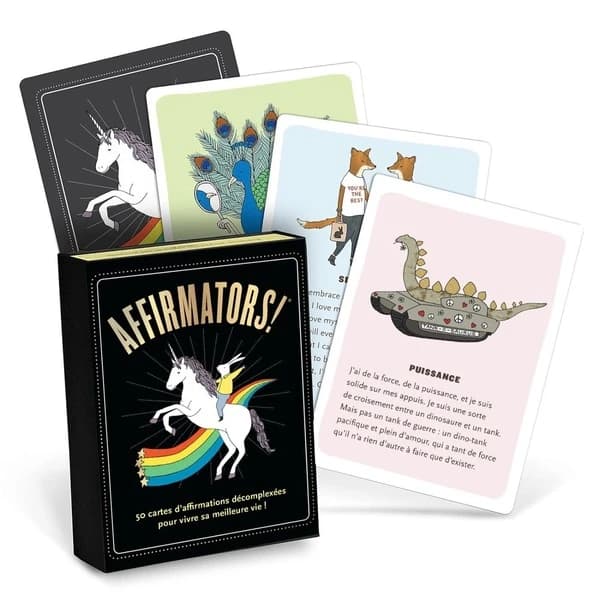 Affirmators ! 50 affirmation cards to help you help yourself... without the self-helpy-ness !