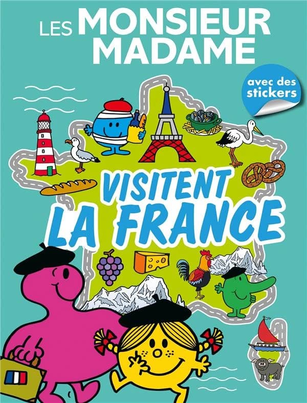 Les Monsieur Madame visitent la France ; Livre d'activités