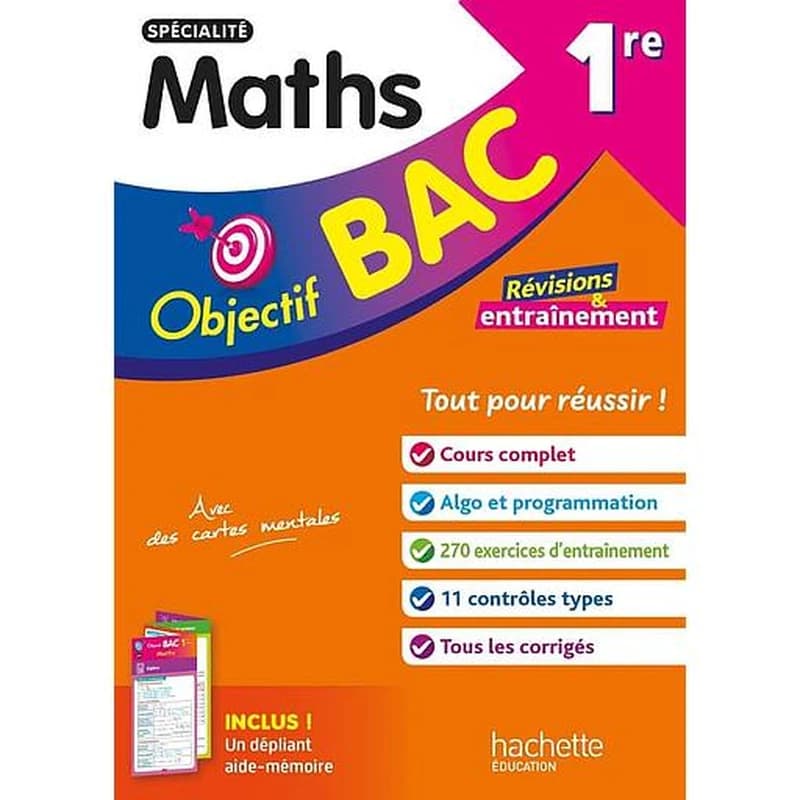 OBJECTIF BAC 1RE SPECIALITE MATHS BAC 2025