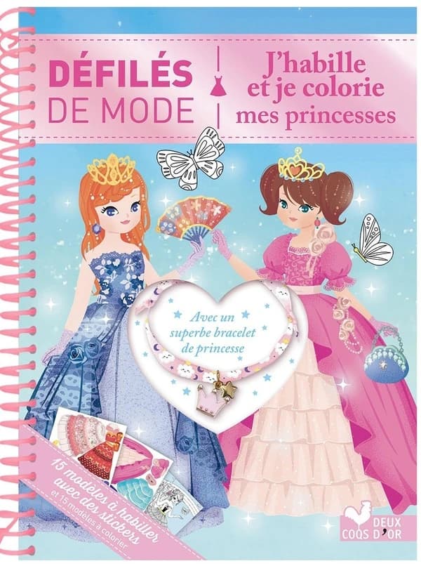 Défilés de mode : J'habille et je colorie mes princesses