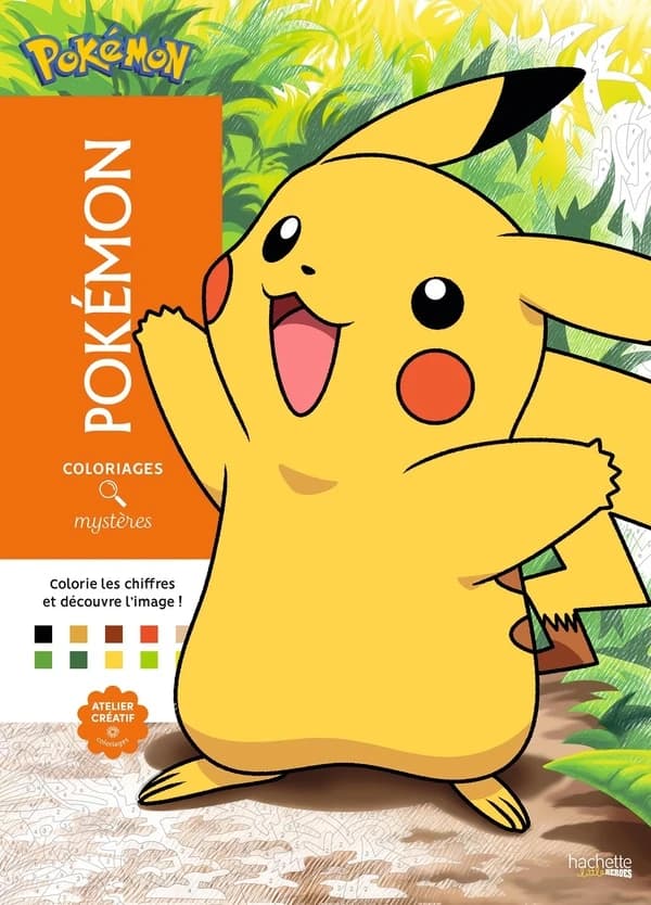 Atelier créatif ; Coloriages mystères : Pokémon