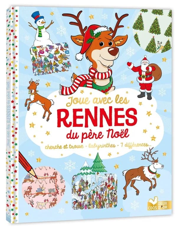 Cherche et trouve : Joue avec les rennes du père Noël