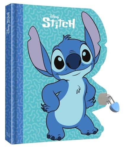 Stitch : Carnet silhouetté avec cadenas