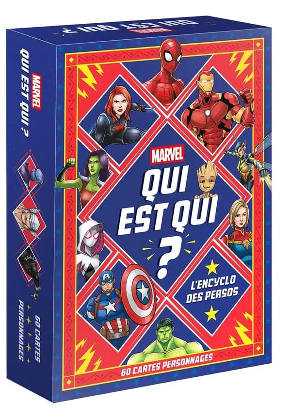 Marvel, Qui est qui ? : L'encyclo des persos, 60 cartes personnages