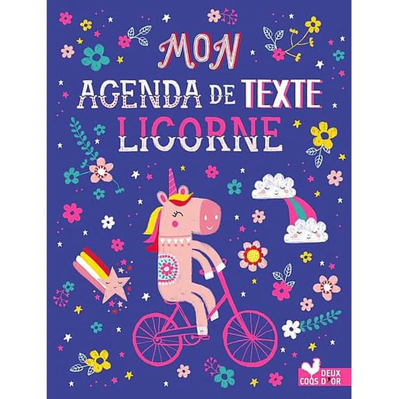 MON AGENDA DE TEXTE LICORNES