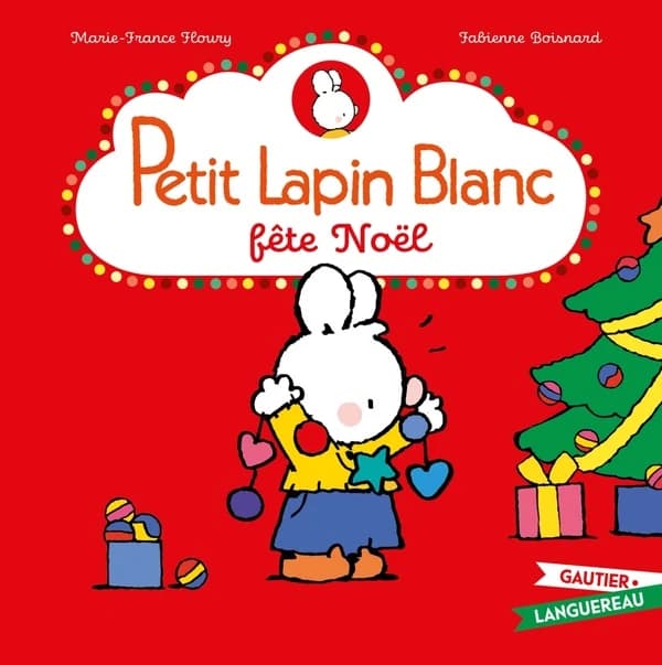 Petit Lapin Blanc fête Noël