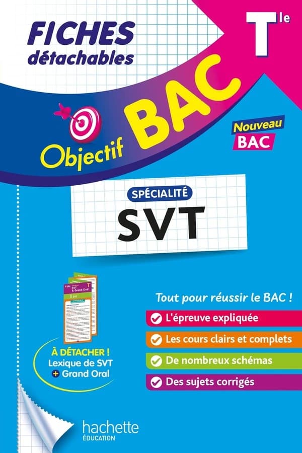 Objectif bac : Spécialité SVT ; Terminale ; Fiches détachables